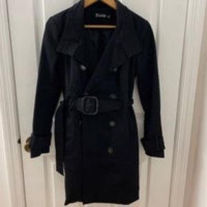Black Trench Coat sz small